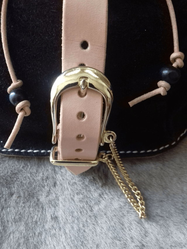 Escarcelle Lierre Enchanté – Cuir Naturel Ciré