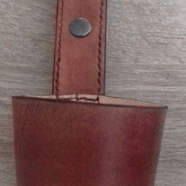 Porte gobelets cuir 