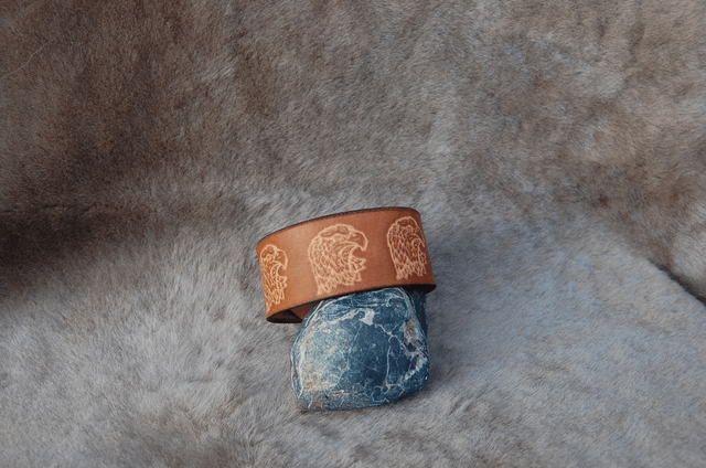 Bracelets en cuir de 30 mm de large avec motifs style country