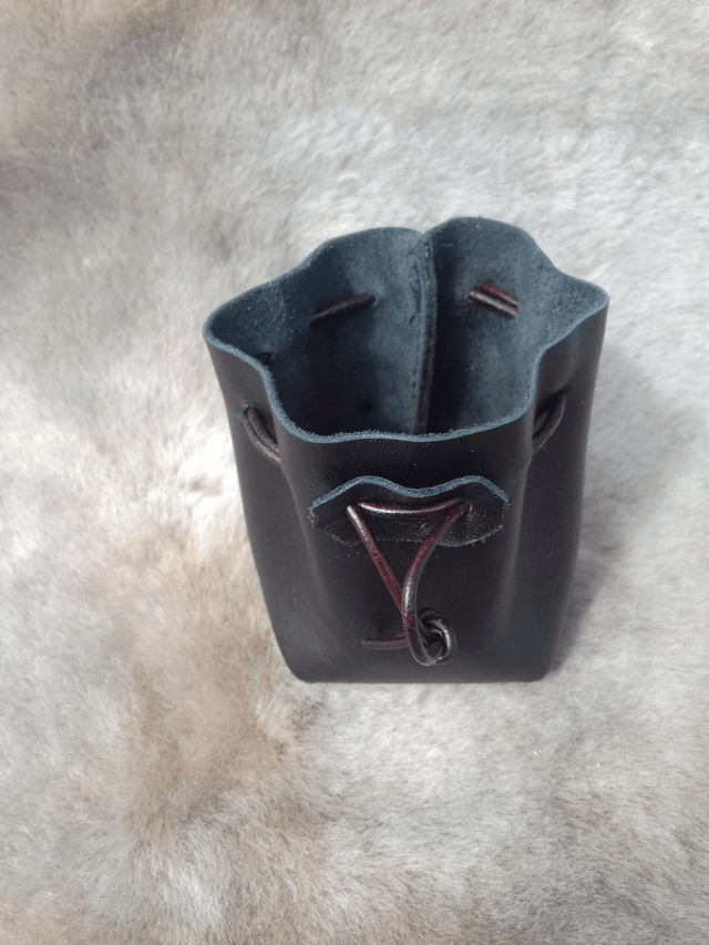 Bourse Fond Plat en Cuir de Veau – Pour Monnaie & Jeux