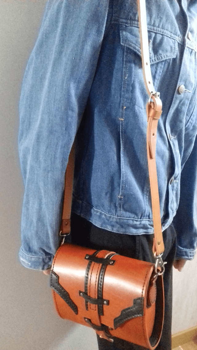 Sac à main cuir marron à porter en bandoulière