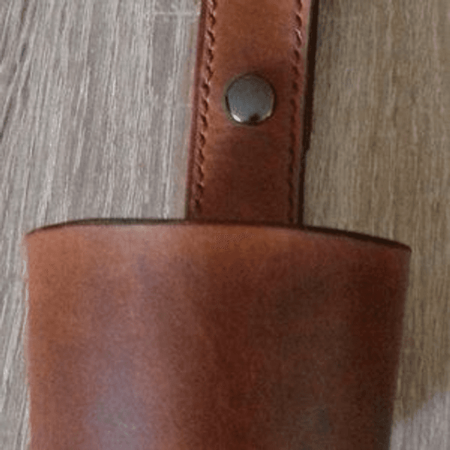Porte gobelets cuir 